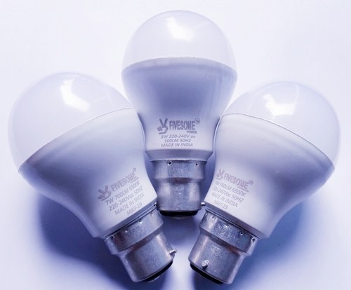 Led Bulb - Aluminium Body, Round Shape, Cool Day White Color | Ip55 Rated, 5-50 Watt Power, 220 Volt Input, 1-year Warranty