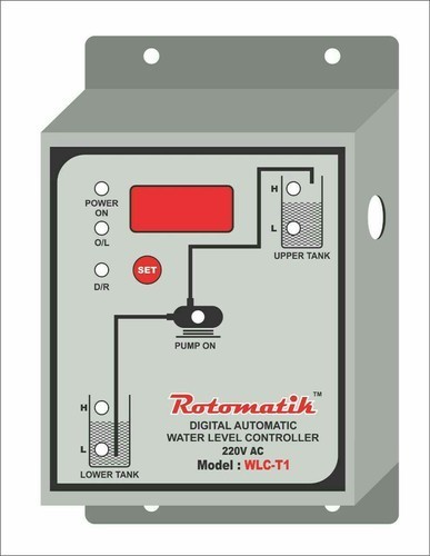 Digital Water Level Controller - 2 to 40 Ampere, 220/415VAC Input | Digital Display, 50 Hertz Frequency, Conductive/Non-Conductive Sensor Type, Operates Up to 40°C