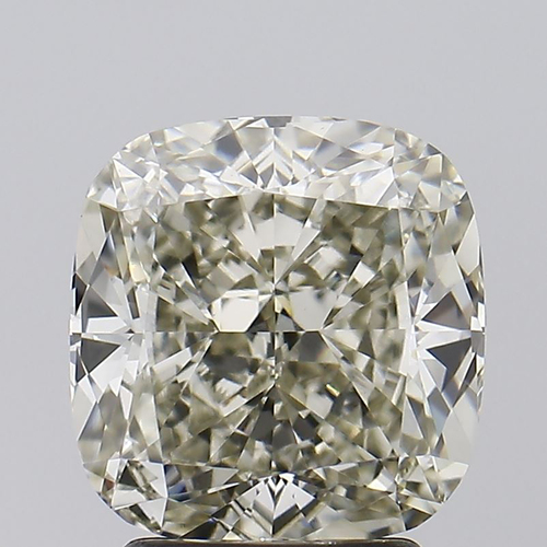 3.00 Carat VS1 Clarity Cushion Shape Lab Grown Diamond - J Color, Ideal Cut, 8.36x8.04x5.07mm