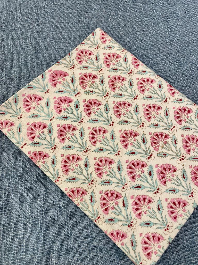 Cotton Hand Block Printed Table Runner - 14x72 Inches, Multicolor Floral & Nature Design | Ethically Handcrafted, Easy To Wash, Perfect For Banquets, Home, And Weddings