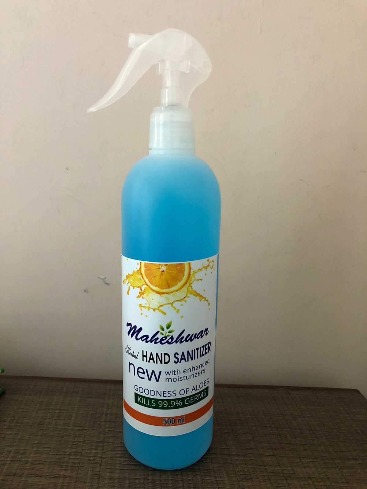 Hand Sanitizer - 250ml, 50ml, 5l | Aloe Vera, Neem, Glycerine, Citrus Scent, Kills Germs, Keeps Hands Soft
