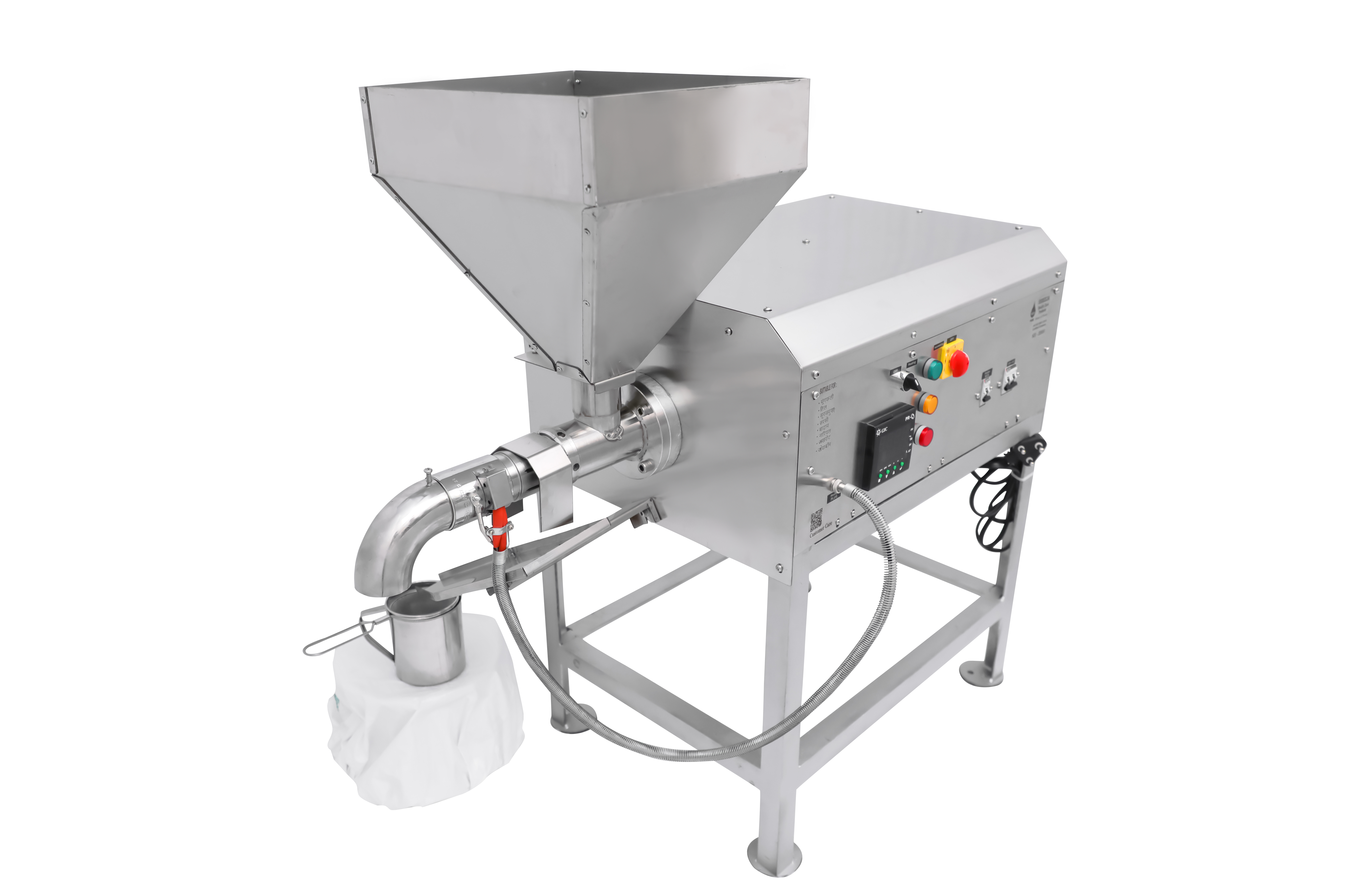Oil Expeller Machine - Stainless Steel, 41x22x48 Inch, 2000 W Power, 20-25 Kg/hr Production Capacity, 1 Year Warranty, Automatic Control System