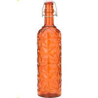  1000 मिलीलीटर नारंगी कांच की बोतल