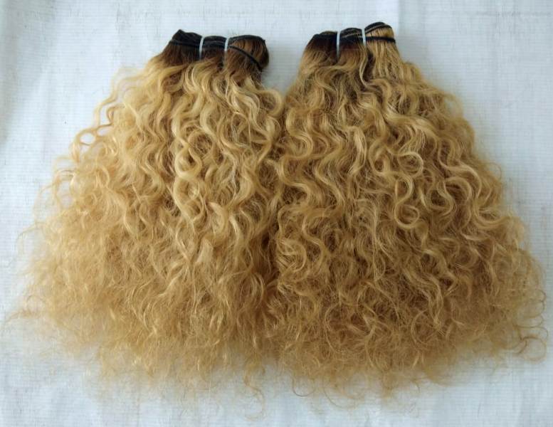 Blonde 613 Raw Natural Wavy Human Hair No Shedding No Tangle Thick End