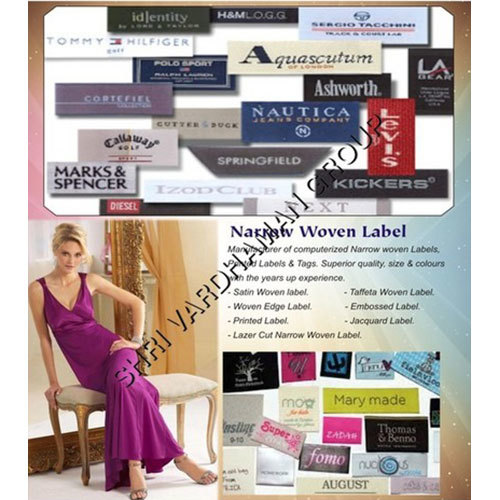 Wooven Labels - PVC Material, Various Colors Available | Comfortable and Washable Design for Versatile Labeling Solutions