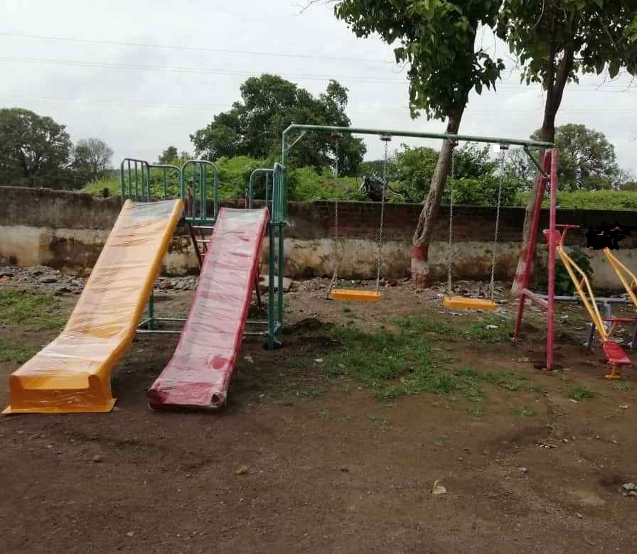 Multyplay Station - Mild Steel, 3m X 1.5m X 2.5m | Durable & Customizable Outdoor Playground With Smooth Finish And Attractive Design
