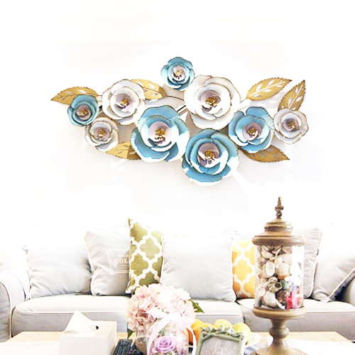 Handmade Metal Wall Art - 15 Inch Wide, 1066.8 Inch Height | Gold and Silver Finish, Easy to Clean, Eco-Friendly