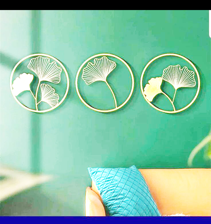 Handmade Metal Wall Art - 15 Inch Wide, 1066.8 Inch Height | Gold And Silver Finish, Easy To Clean, Eco-friendly