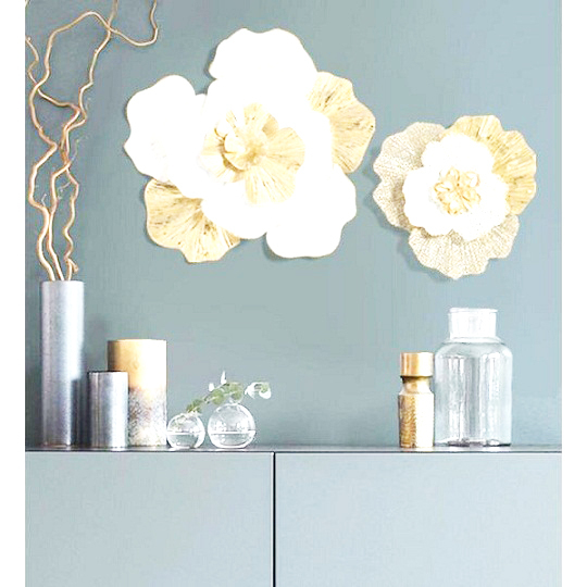 Handmade Metal Wall Art - 15 Inch Wide, 1066.8 Inch Height | Gold And Silver Finish, Easy To Clean, Eco-friendly