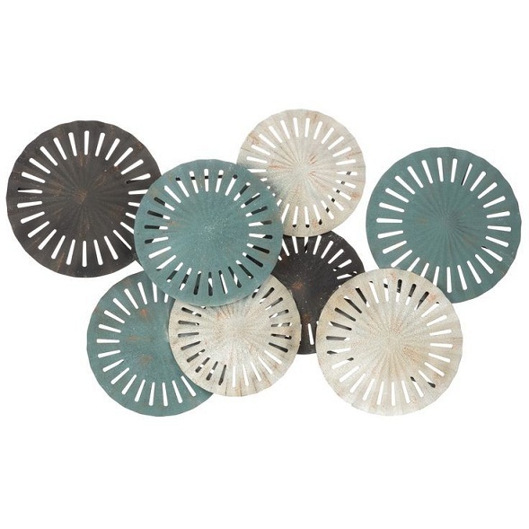 Metal Wall Art - 1066.8x381 Mm, Gold And Silver | Handmade Iron Decoration, Eco-friendly, Easy To Clean