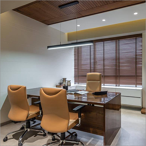 Corporate Office Interior Designing Services - Customizable Dimensions Wood And Metal Materials Various Finishes Sound-absorbing Acoustics Led Lighting High-quality Furniture Neutral Color Palette