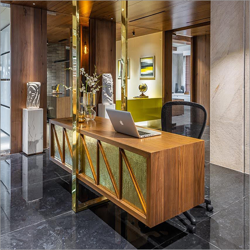Corporate Office Interior Designing Services - Customizable Dimensions Wood And Metal Materials Various Finishes Sound-absorbing Acoustics Led Lighting High-quality Furniture Neutral Color Palette