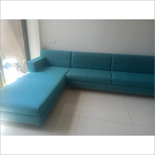 Brown L Shape Living Room Sofa Set