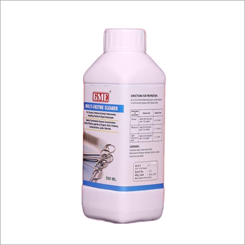 Multi-enzyme Cleaner Liquid - 500 Ml | Effective Odor Elimination, Purity Guaranteed For Surgical Instruments & Endoscopes