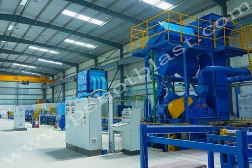 Fusion Bonded Epoxy Coated Rebar - 3500-4000 Mt Monthly Capacity, Electric Power Source, Blue Color, Turnkey Shot Blasting And Coating Solution