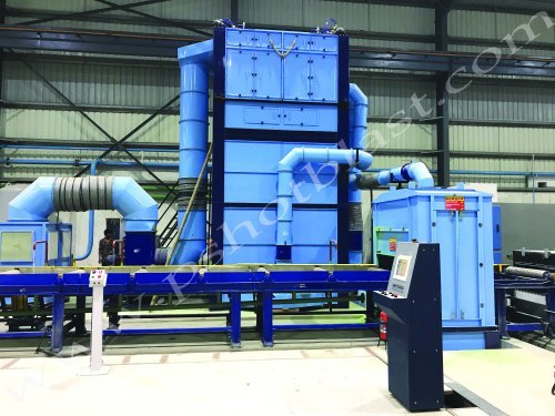 Fusion Bonded Epoxy Coated Rebar - 3500-4000 Mt Monthly Capacity, Electric Power Source, Blue Color, Turnkey Shot Blasting And Coating Solution