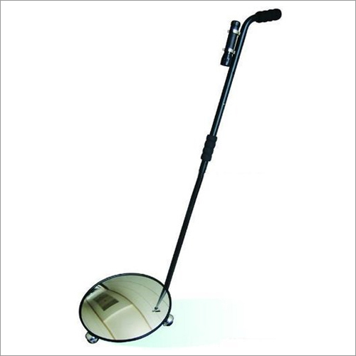 Safety Under Vehicle Search Mirror - Durable Metal Frame, Reflective Glass, Portable Casters | Ideal for Malls, Airports, Government Security Checks