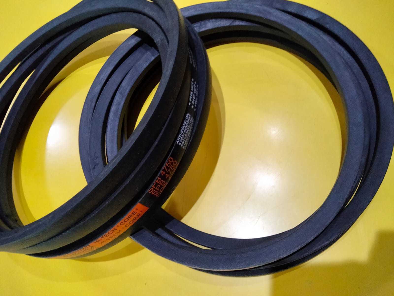 Wedge Belt Spb - Rubber Material, Black Color | Industrial Wedge Belts For Enhanced Performance