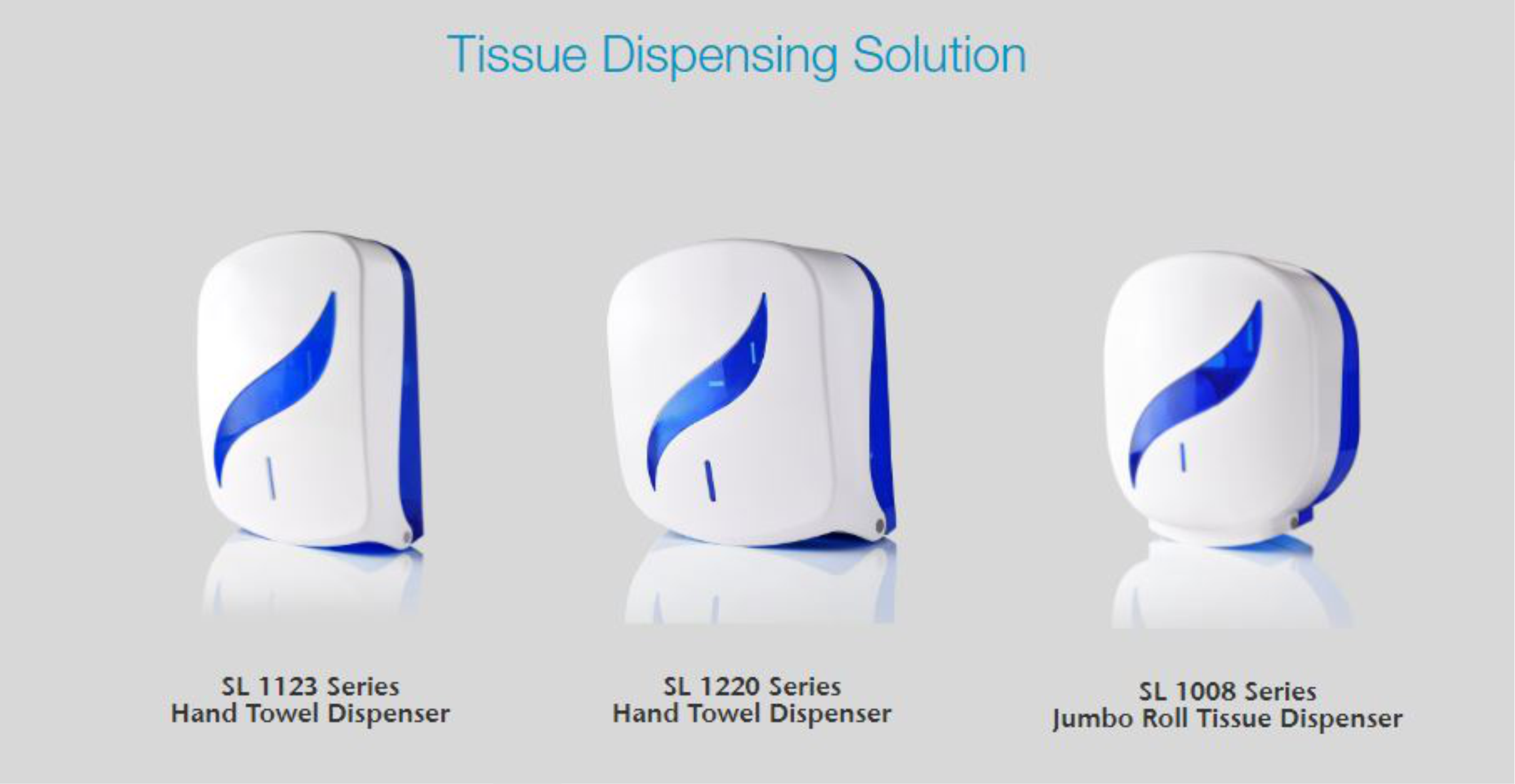 Sl 1008 Series Jumbo Roll Tissue Dispenser - Color: White
