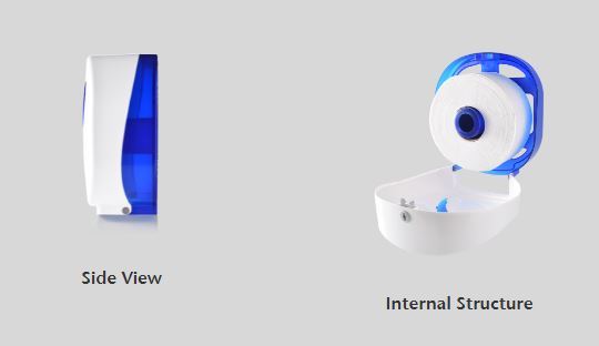 Sl 1008 Series Jumbo Roll Tissue Dispenser - Color: White