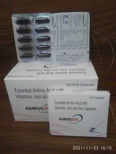 एल-ग्लूटामाइन एल-आर्जिनिन एमिनो एसिड बायोटिन हाइड्रोक्लोराइड फोलिक एसिड + साइनकोबालामिन + कार्बोनिल आयरन + जिंक सल्फेट कैप्सूल