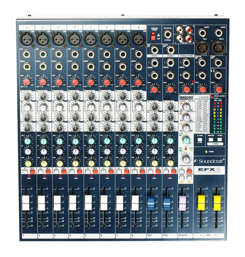Harman Soundcraft Efx 8 Professional Audio Mixer Dimension(L*W*H): 14.3 X 3.6 X 13.0 Inch (In)