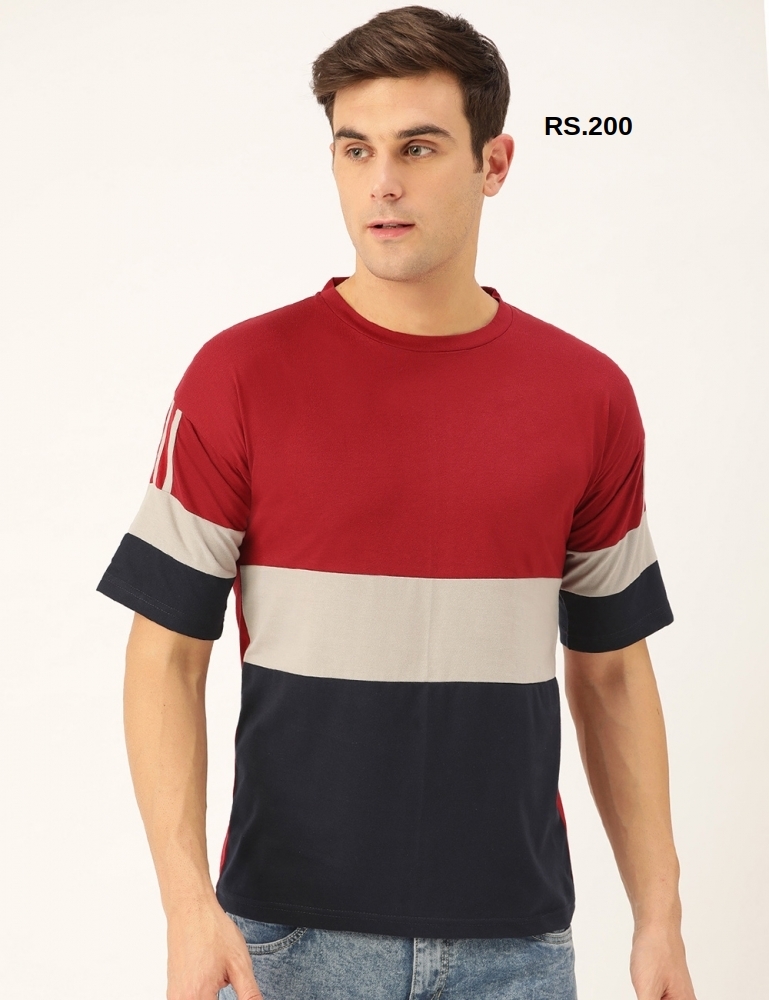 Long Sleeve T-shirt - Hosiery, Size S-xxl, Black Color, High Neck Design, Printed Pattern, Short Sleeve Style, Handwash Care | Casual Wear For Men