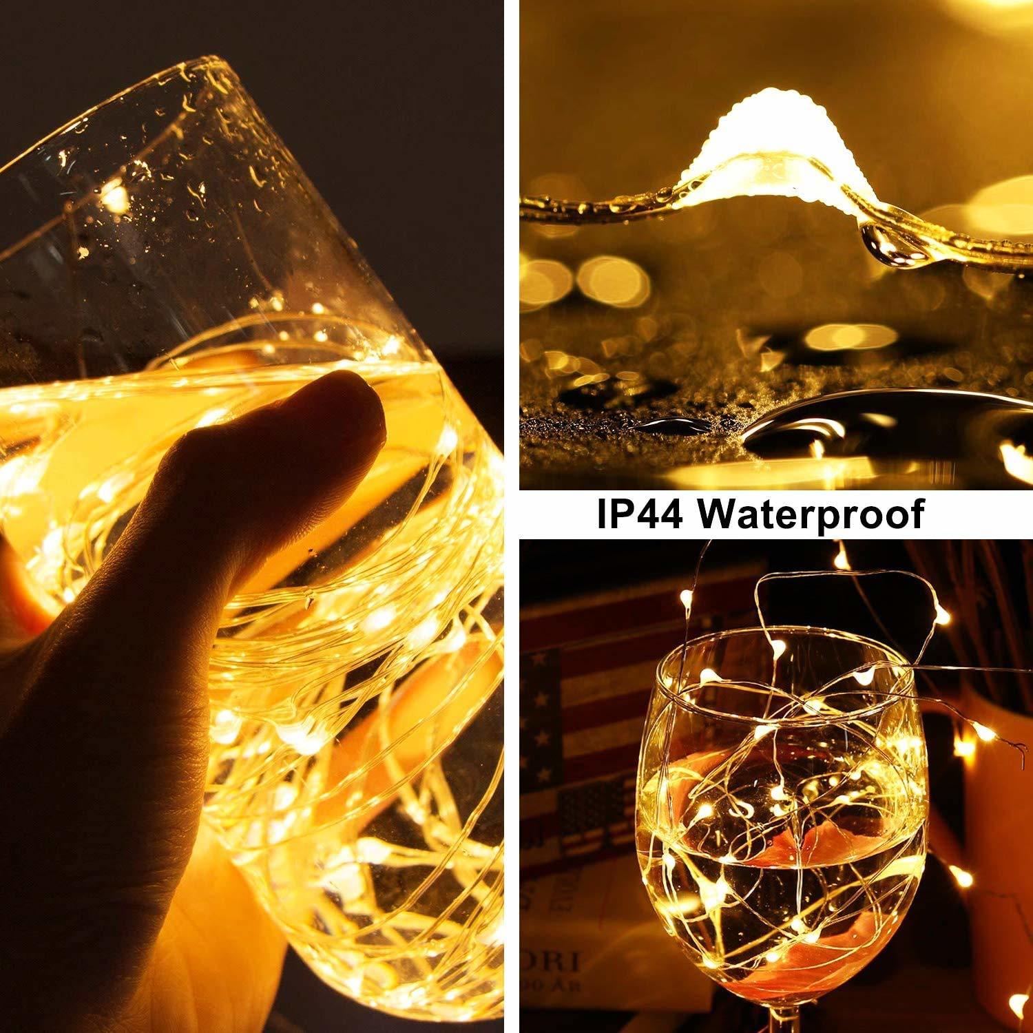 100 Led 10m Battery Operated Fairy Light - Copper Wire, Warm White & Cool White Colors | Invisible Wire For Decorative Lighting, Low Heat Emission
