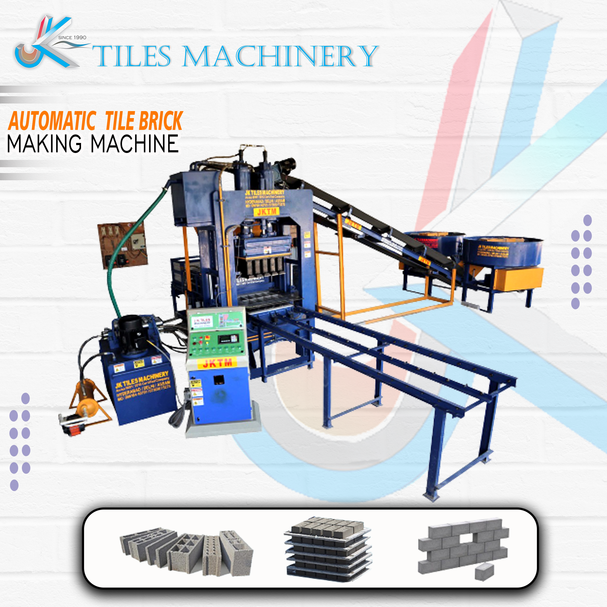 Automatic Fly Ash Brick Making Machine - Mild Steel, Capacity 1500-2000 Bricks/hour | Fully Automatic Operation, Efficient Hydraulic Pressure Method