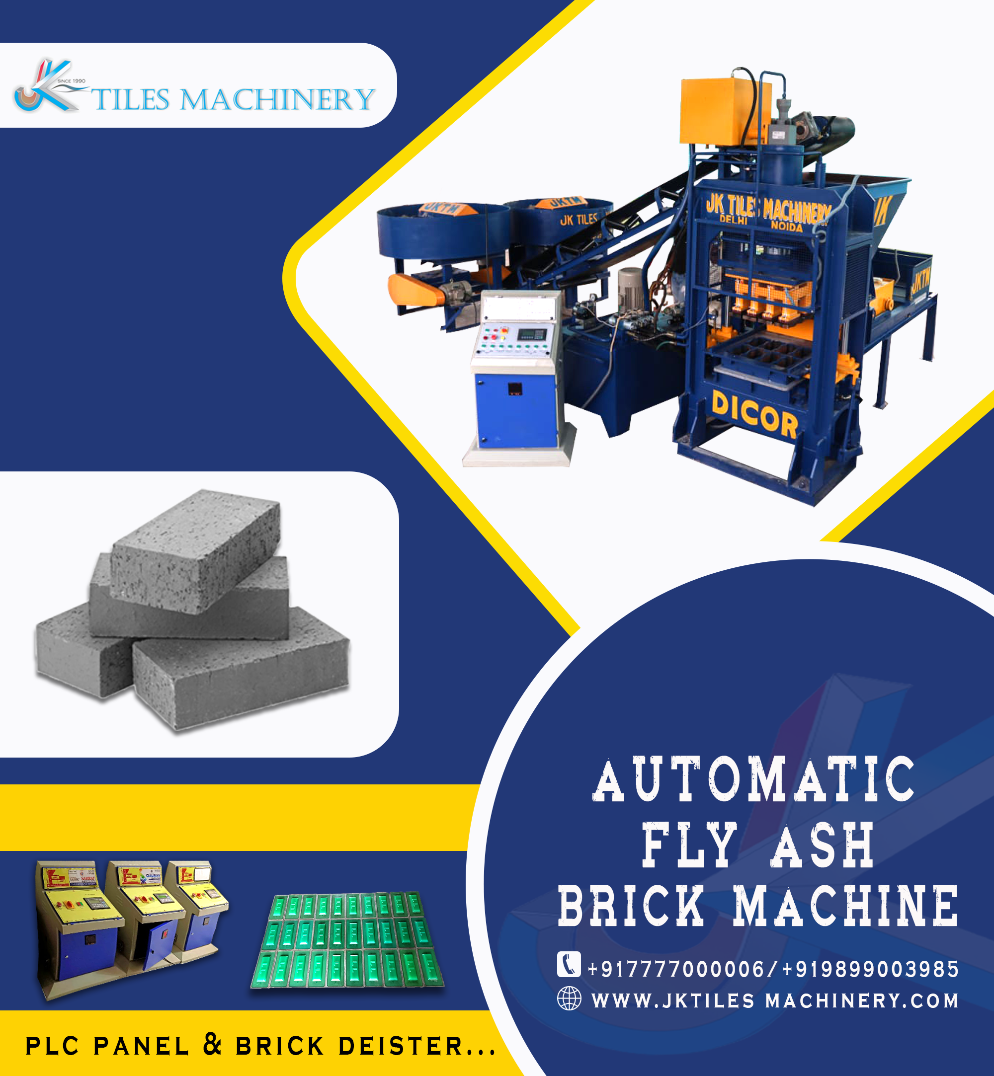 Automatic Fly Ash Brick Making Machine - Mild Steel, Capacity 1500-2000 Bricks/hour | Fully Automatic Operation, Efficient Hydraulic Pressure Method