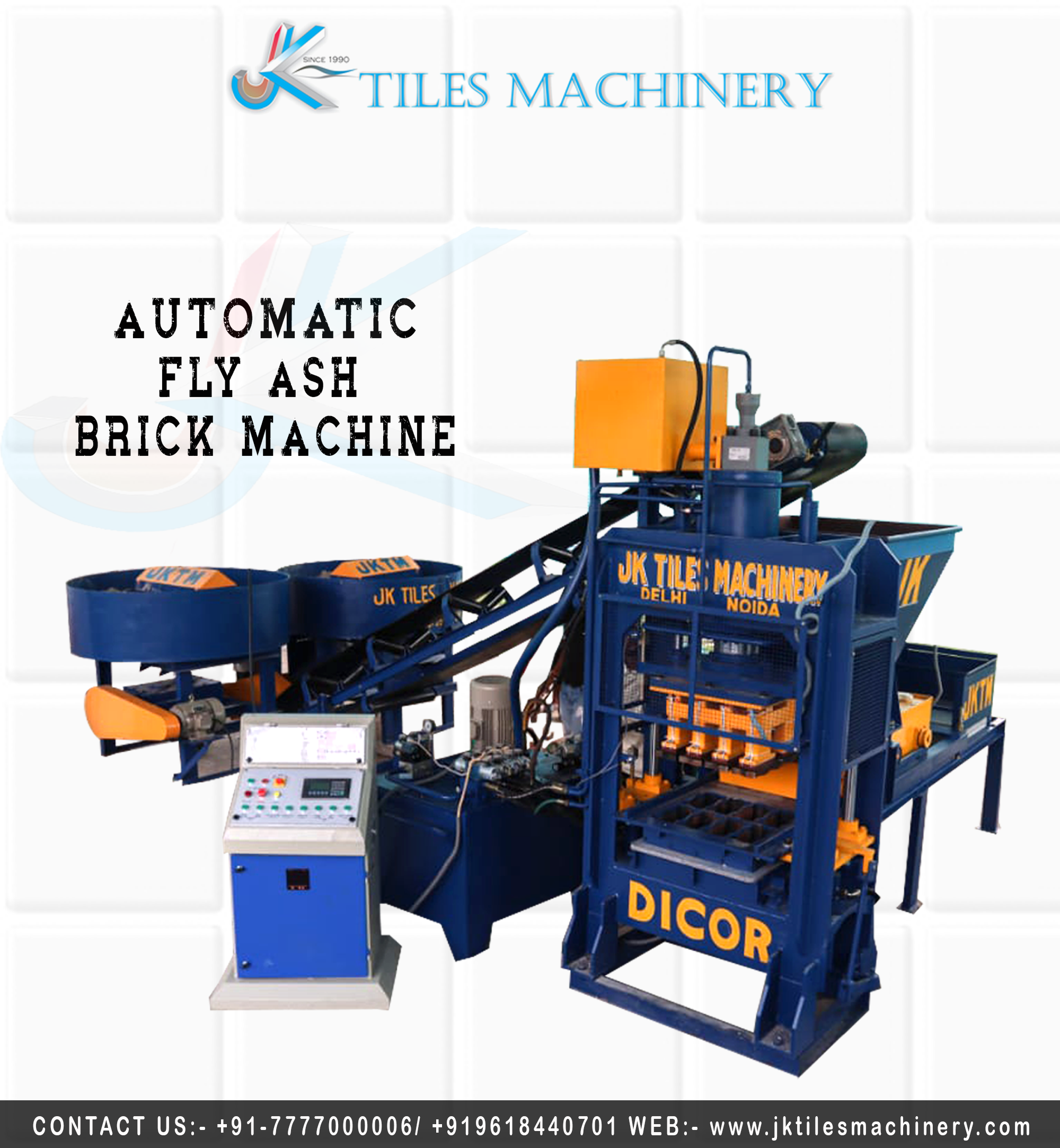 Automatic Fly Ash Brick Making Machine