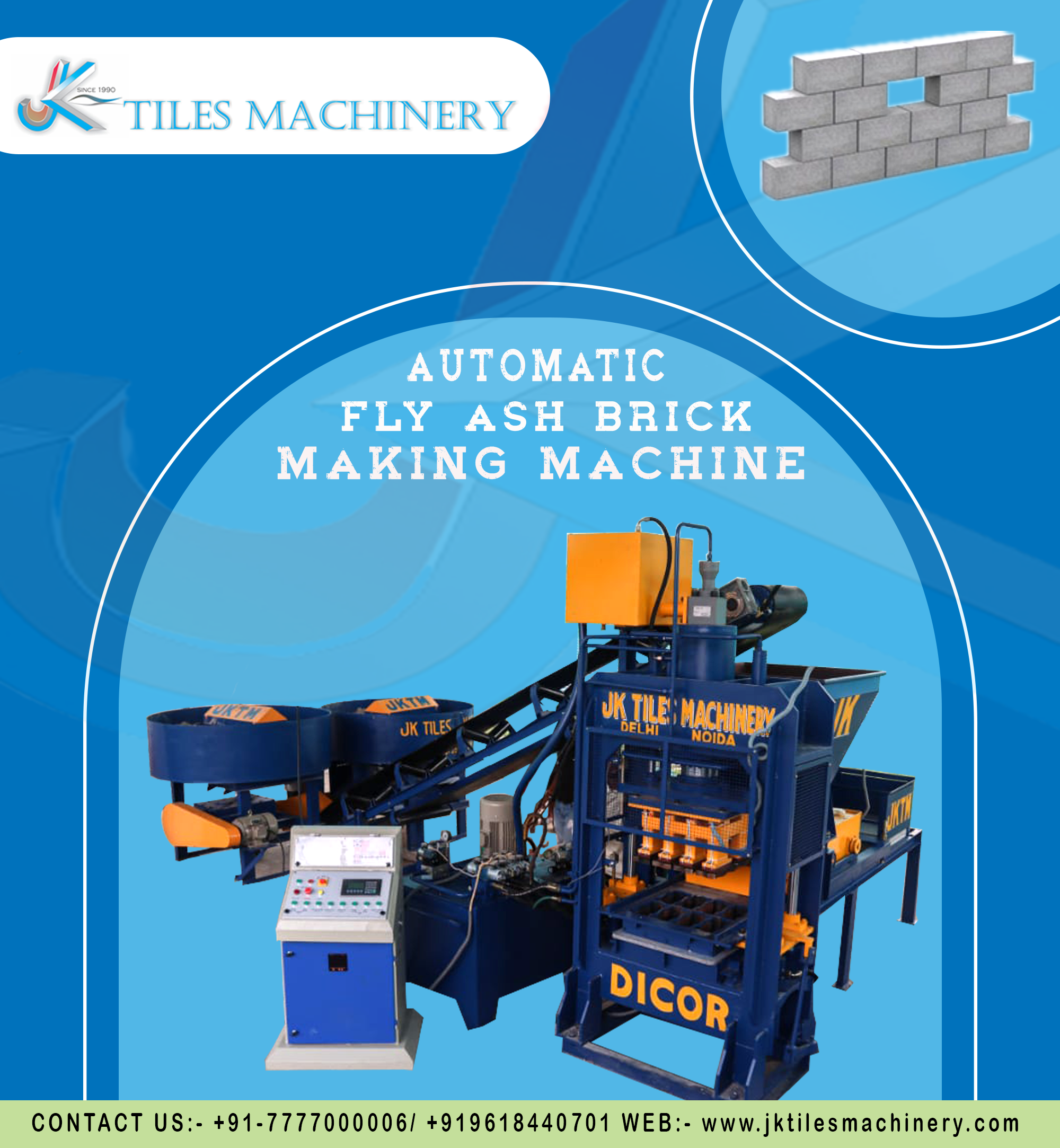 Automatic Fly Ash Brick Making Machine