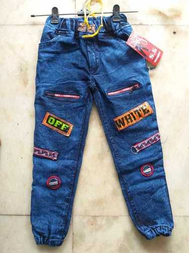 Kids Funky Jeans Collection - 6PCS Set Sizes 20-30, Blue Color, Breathable & Washable, Customized Logo, Modern Style