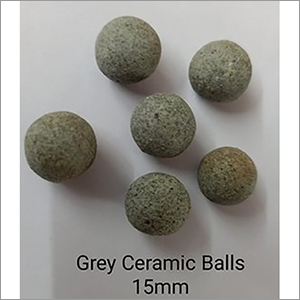 15mm Grey Ceramic Deburring Balls - Ceramic Material, 15mm Size, White Color | Ideal for Deburring and Polishing Applications