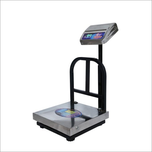 Platform Weighing Scale - Stainless Steel, 400 x 400 mm | AC Supply And Battery, Industrial Use
