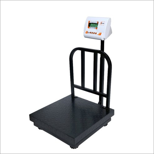 Industrial Mild Steel Platform Scale - 500x500MM, 300KG Capacity | Digital Display, 50GM Accuracy, AC & Battery Power