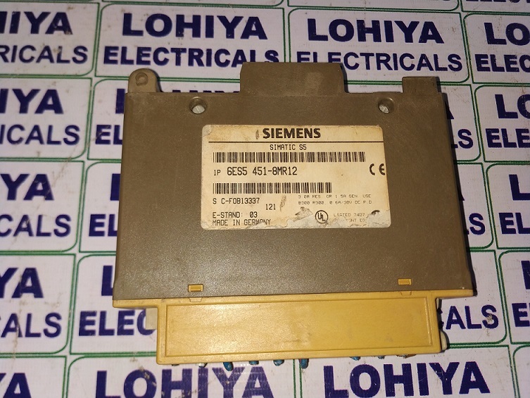 Siemens Simatic S5115u 6es5 451-8mr12 Input Module