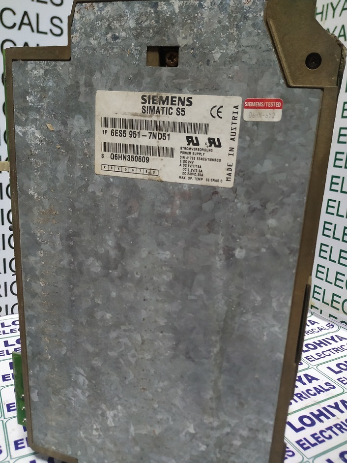Siemens Simatic S5115u 6es5 951-7nd51 Power Supply Module