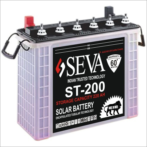 220Ah Solar Tubular Battery Weight: 63 Kilograms (Kg)