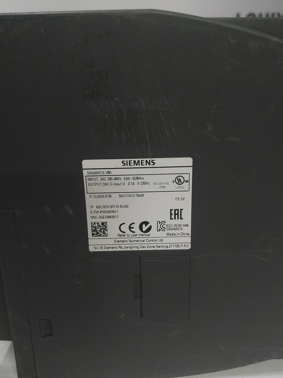 Siemens Sinamics 6sl3210-5fe10-8ua0 Servo Drive