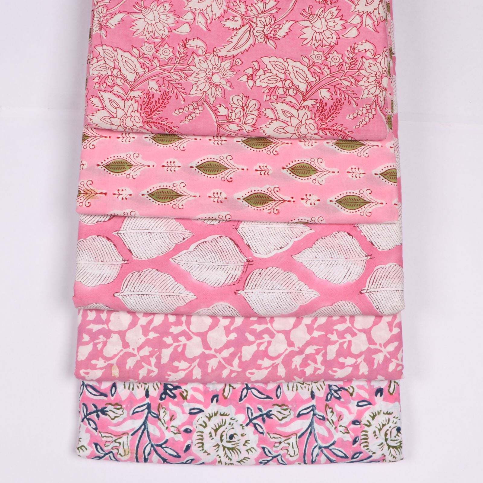 Hand Block Printed Cotton Camric Fabrics - 100% Cotton, 44 Inch Width, Multi Color | Washable, Soft Voile, Ideal For Dress Making