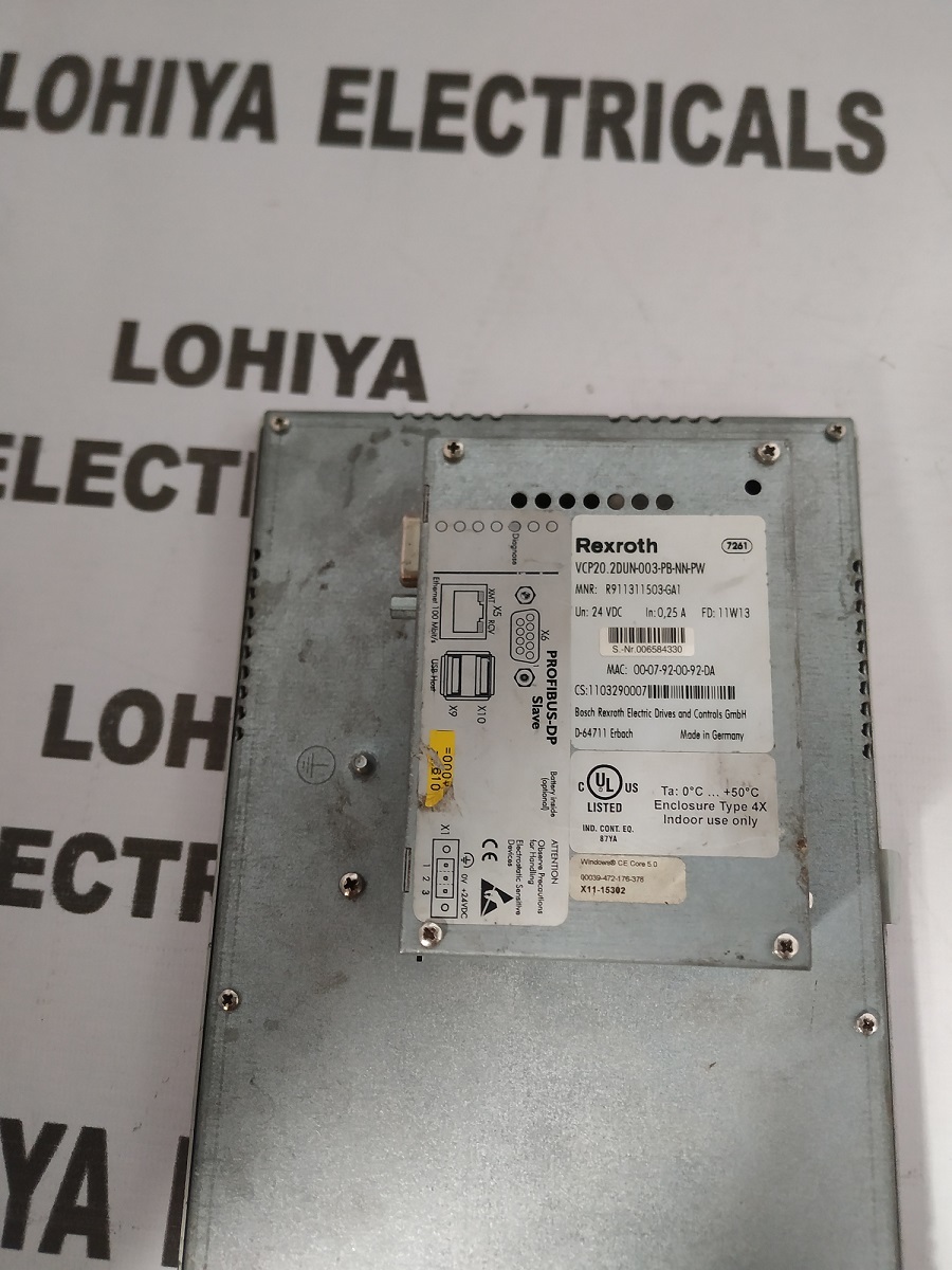 Rexroth Vcp20.2dun-003-pb-nn-pw Hmi