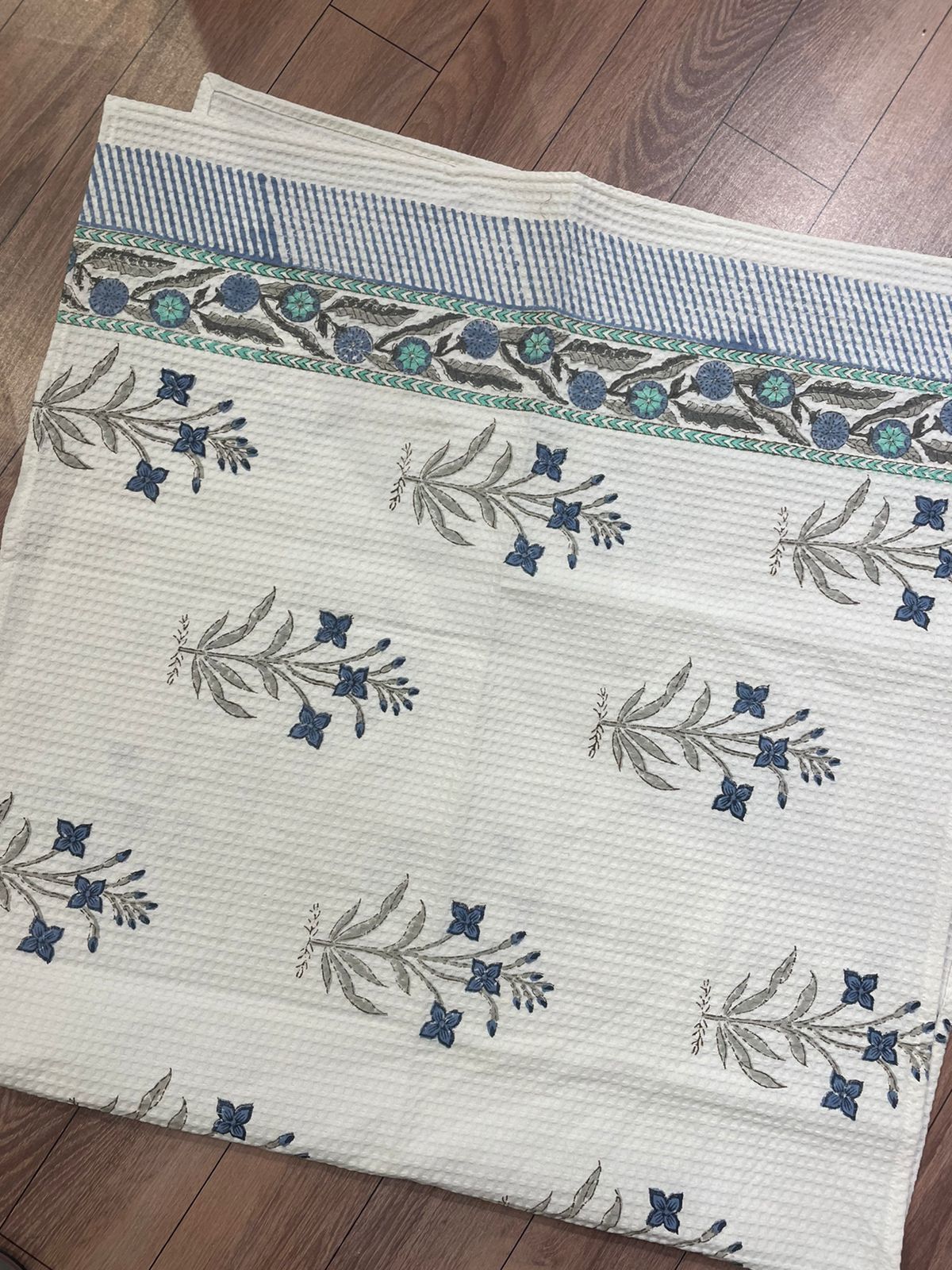 Multicolor Cotton Hand Block Printed Towel