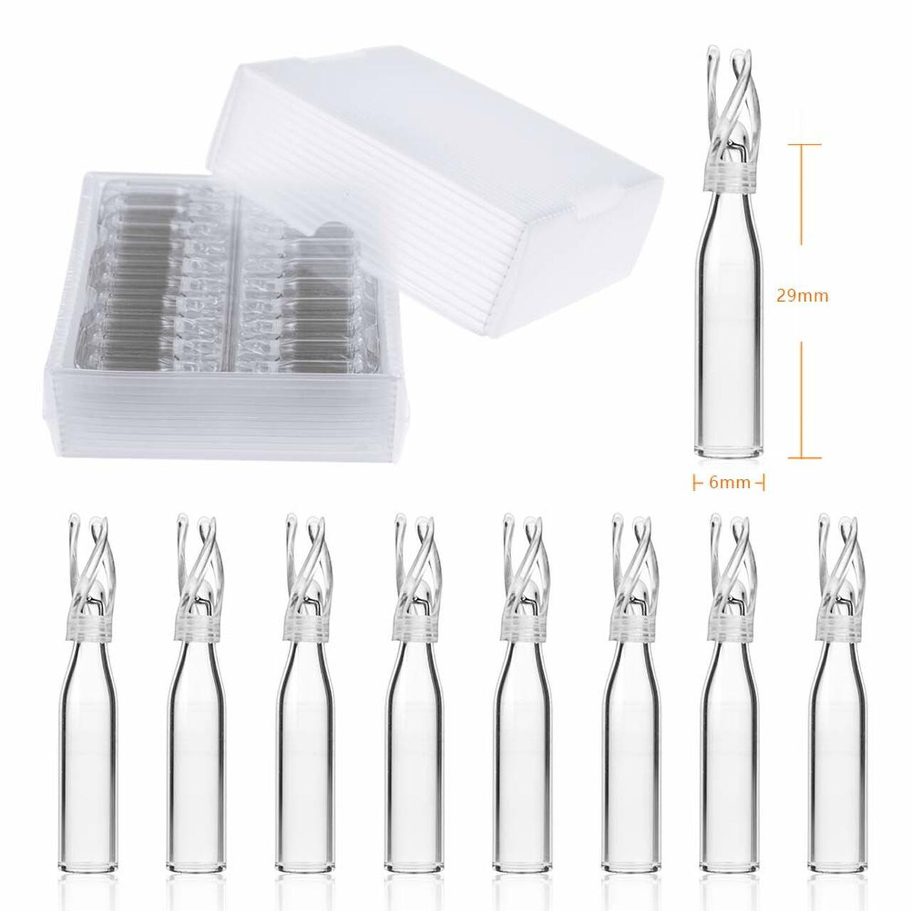 Clear Borosilicate Glass Vial Insert - 6x29mm Conical Base With Polyspring | 0.2ml Capacity, Compatible With 9-425 Vials For Hplc Use, 100 Pcs/pk