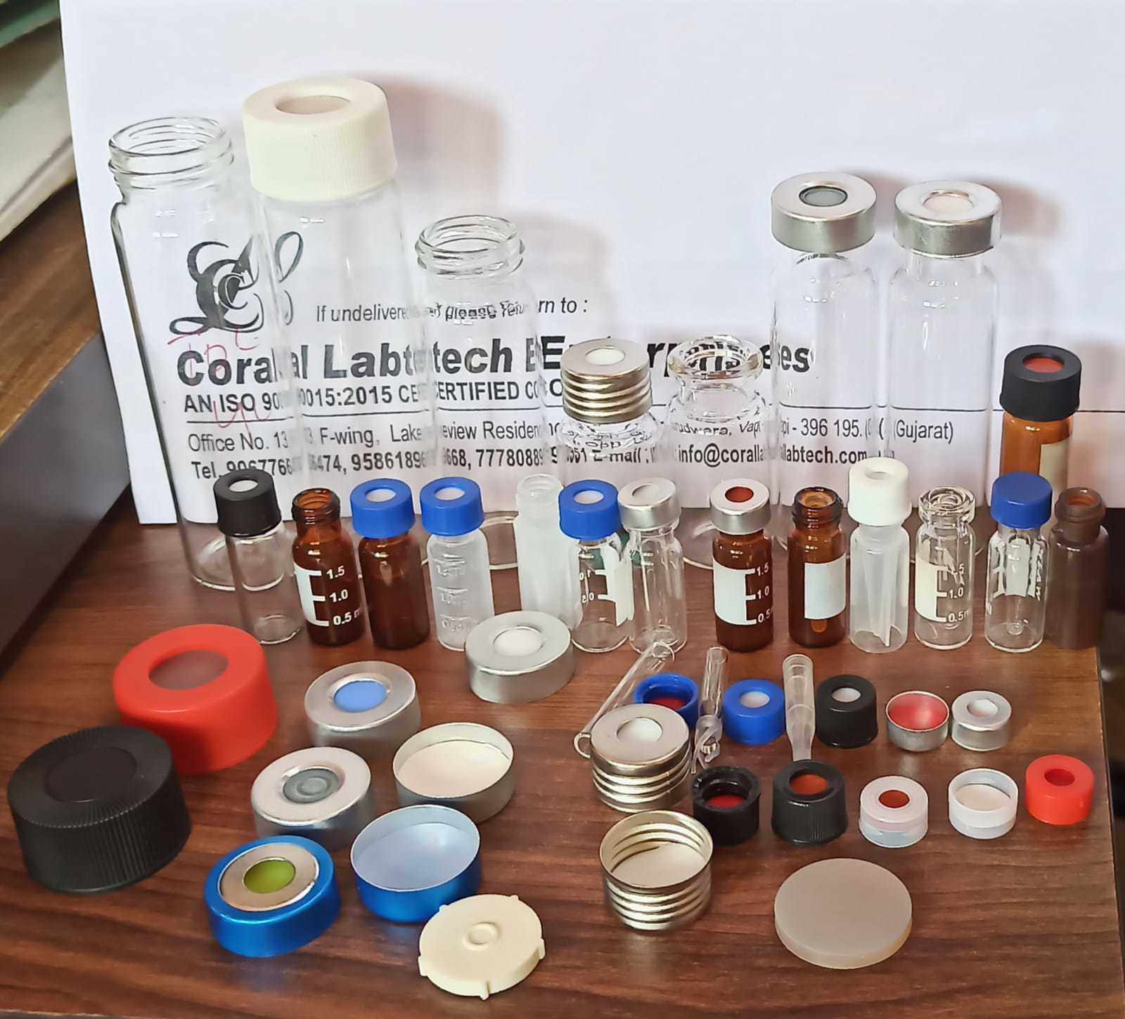 Clear Borosilicate Glass Vial Insert - 6x29mm Conical Base With Polyspring | 0.2ml Capacity, Compatible With 9-425 Vials For Hplc Use, 100 Pcs/pk