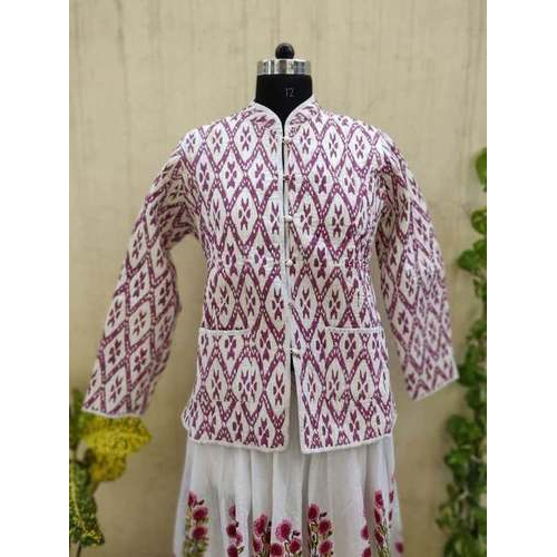 रंगीन कॉटन विंटर जैकेट सजावट सामग्री: कपड़े