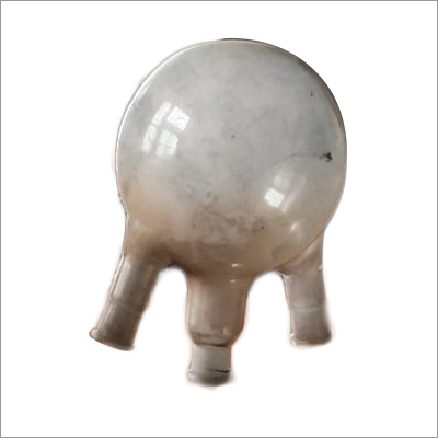 तीन गले वाला गोल बॉटम फ्लास्क