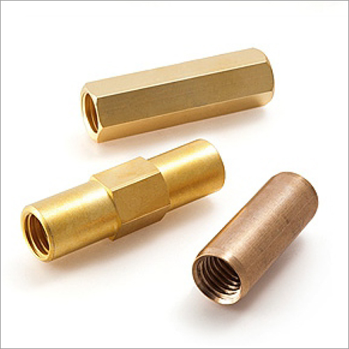 Brass Coupler - Brass Material, 6-20 mm Size Range, Gold Color , High-Pressure & Vacuum Usage with ASTM B16 Compliance