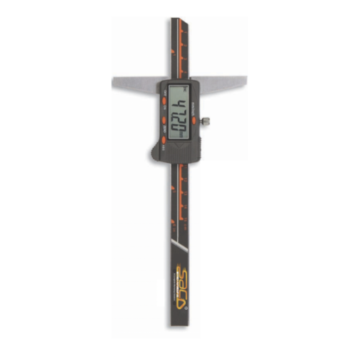 Metal Digital Depth Gauge - Dual Mode Measurement System with LCD Display | Smooth Thumb Roller Mechanism, Data Output Interface, 1-Year Warranty
