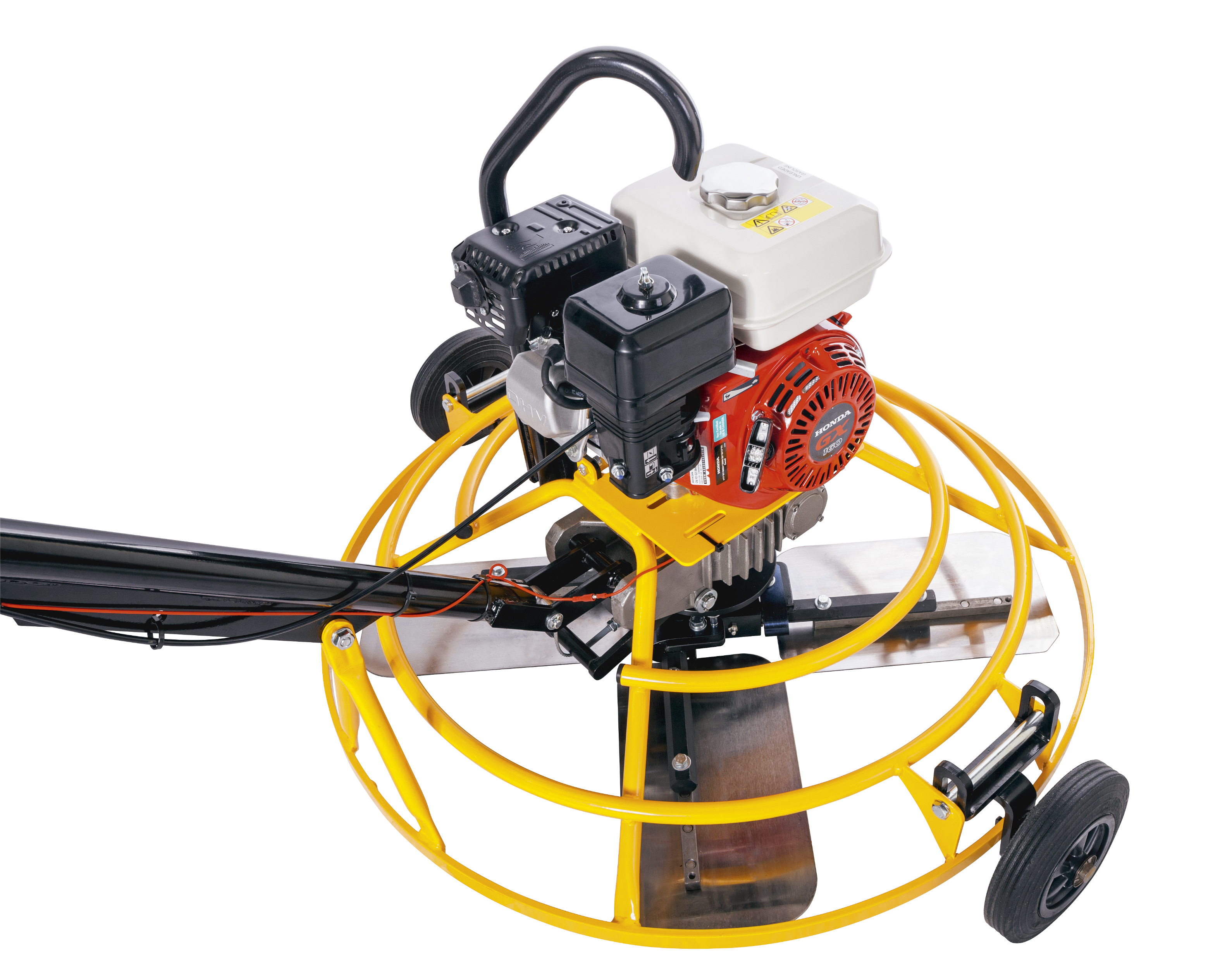 Power Trowels - 90 Cm, Yellow, 87 Kg Weight | 5.5 Hp Honda Engine, Automatic Function, 1 Year Warranty
